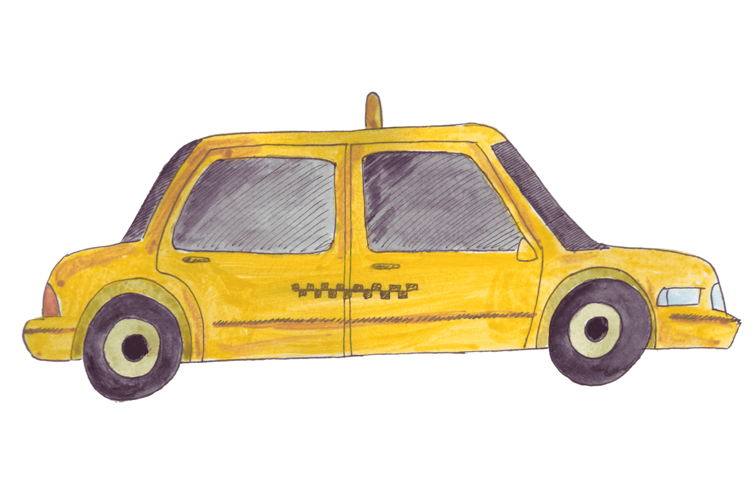 такси, которое помогает каждой поездкой